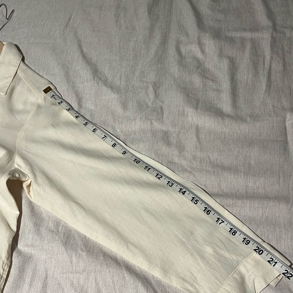 Old Navy Cream Button-Down Shirt Dress - Picture 4 of 9